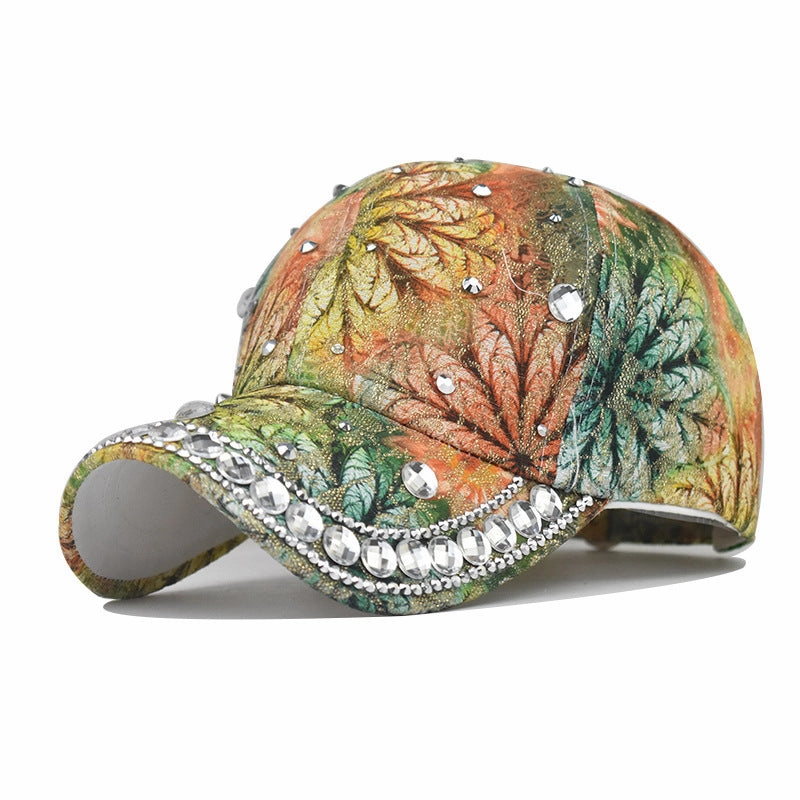 Wholesale New Color Cotton Baseball Cap with Diamonds