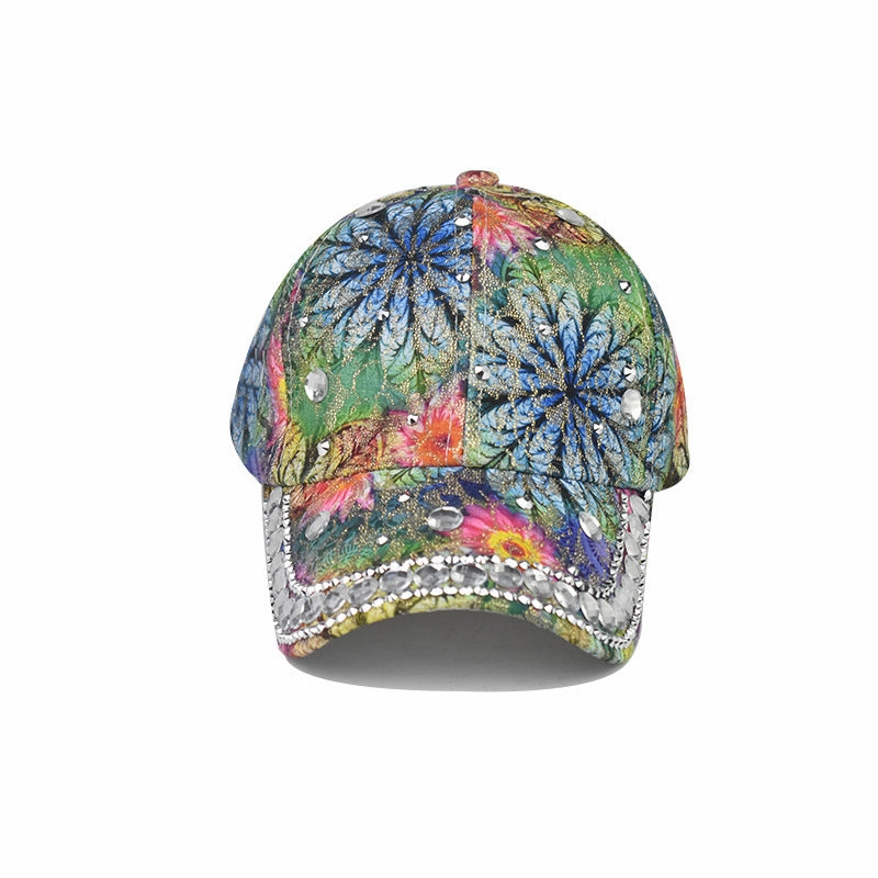 Wholesale New Color Cotton Baseball Cap with Diamonds