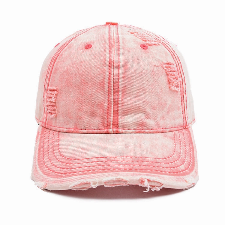 Wholesale New Cotton Old Washed Hole Baseball Cap