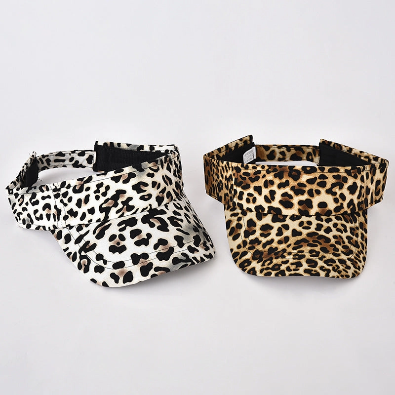 Wholesale of Cotton Leopard Print Sun Shading Baseball Caps