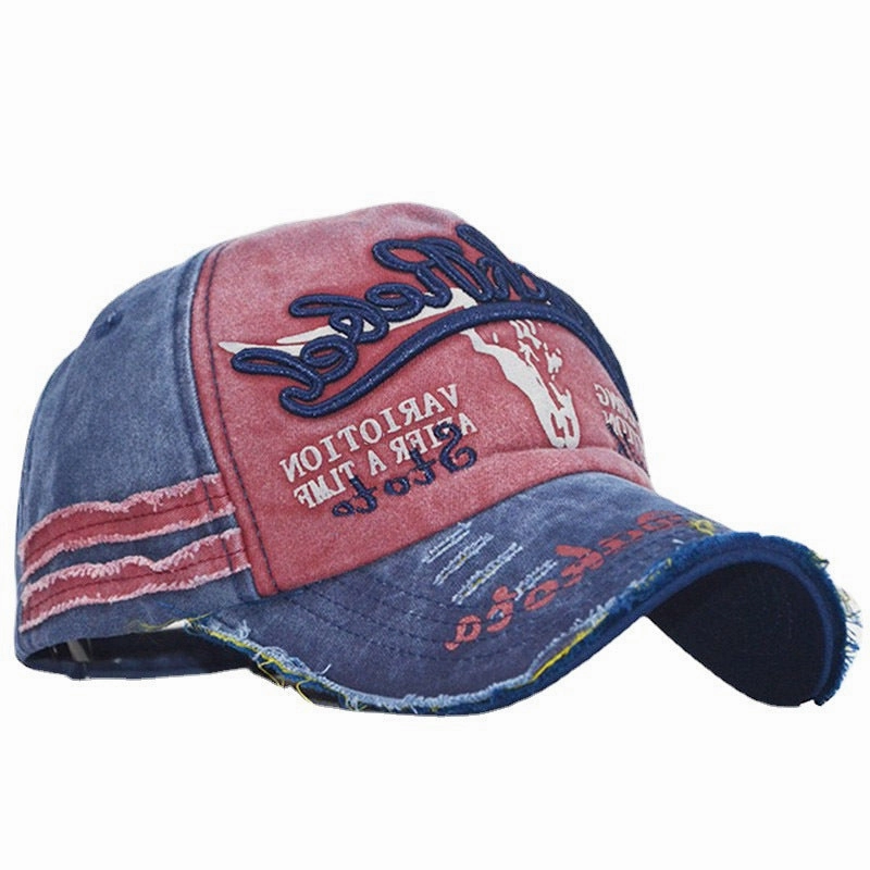Wholesale of Embroidered Cotton Baseball Caps with Cow Heads
