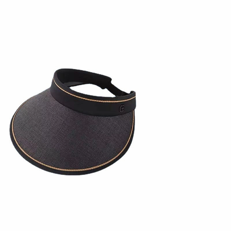 Wholesale of Empty Top Sunshade Straw Woven Sunscreen Hats