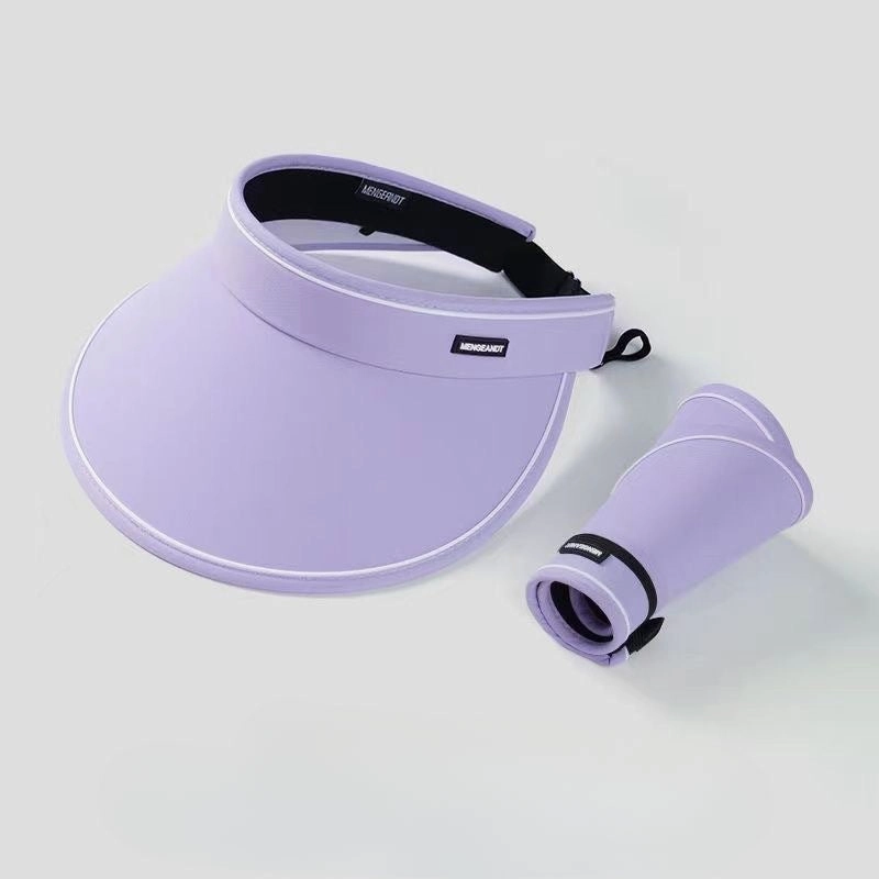 Wholesale of Large Eave Folding Hollow Top Cotton Sun Protection Caps