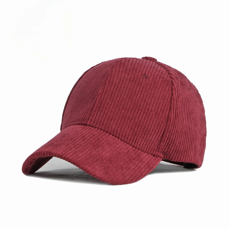 Wholesale of Solid Color Corduroy Baseball Caps