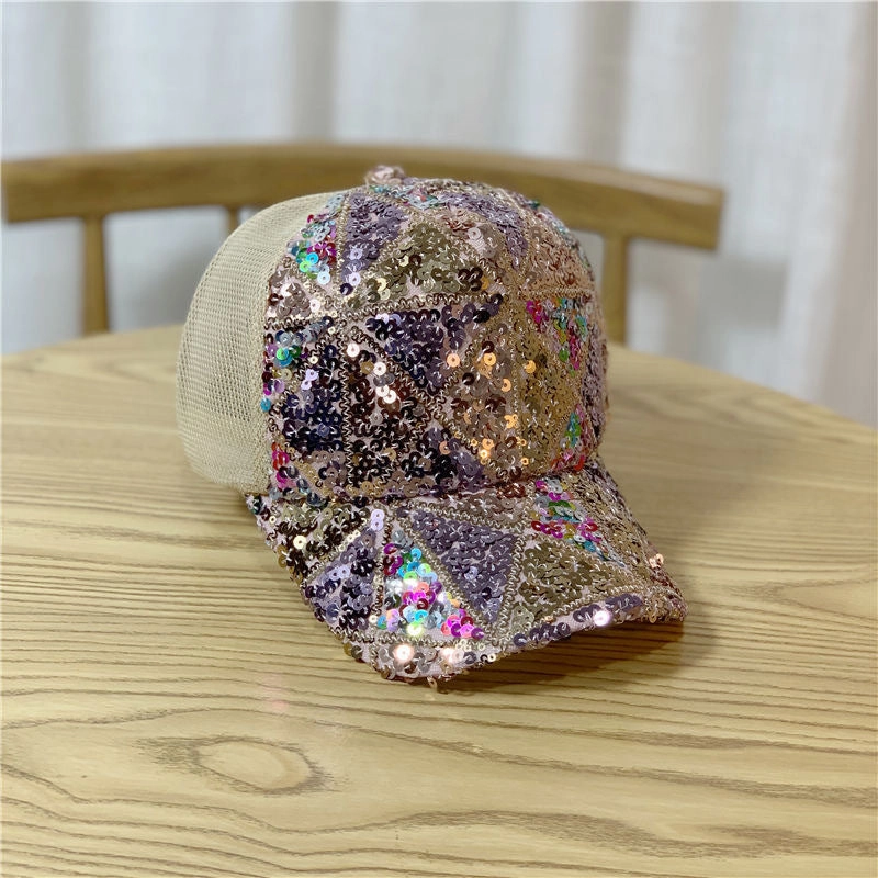Wholesale of Thin Sequin Mesh Baseball Caps