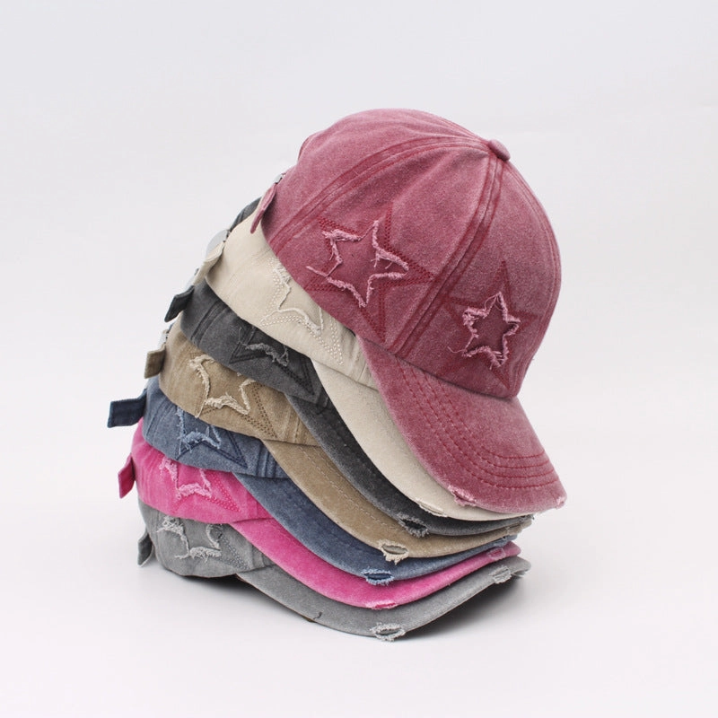 Wholesale Pentagram Embroidered Cotton Baseball Caps