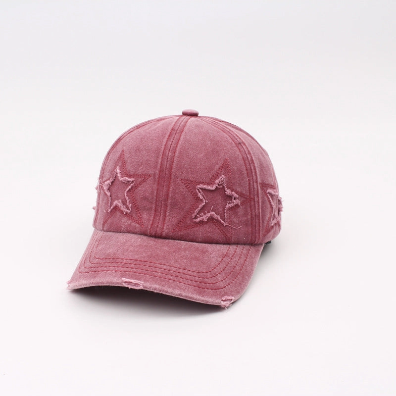 Wholesale Pentagram Embroidered Cotton Baseball Caps