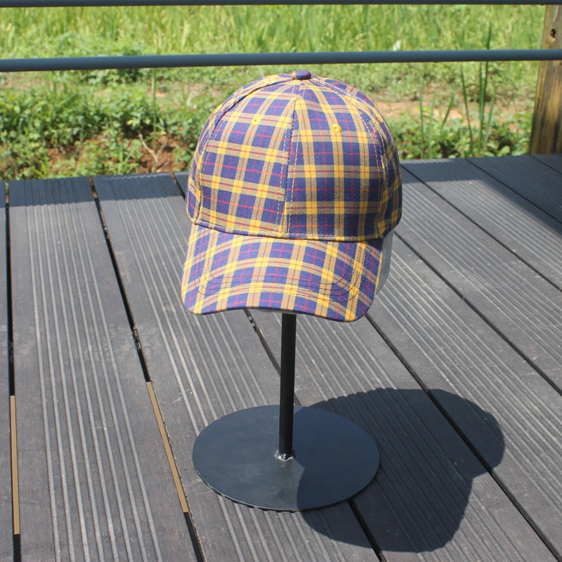 Wholesale Plaid Cotton Baseball Caps