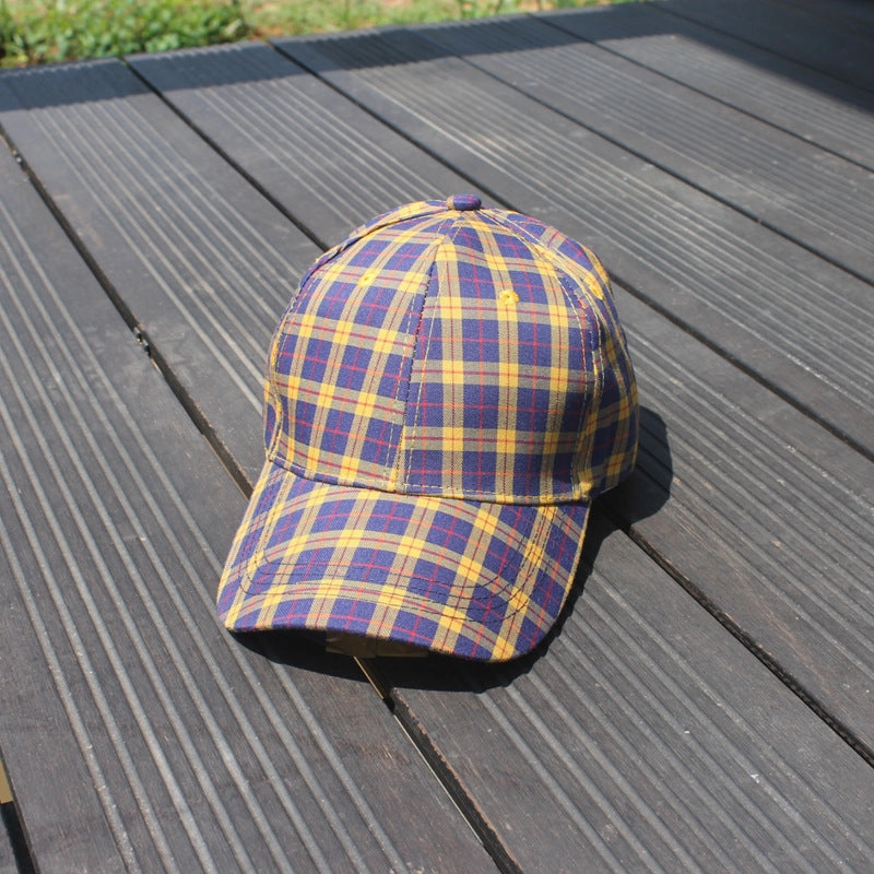 Wholesale Plaid Cotton Baseball Caps
