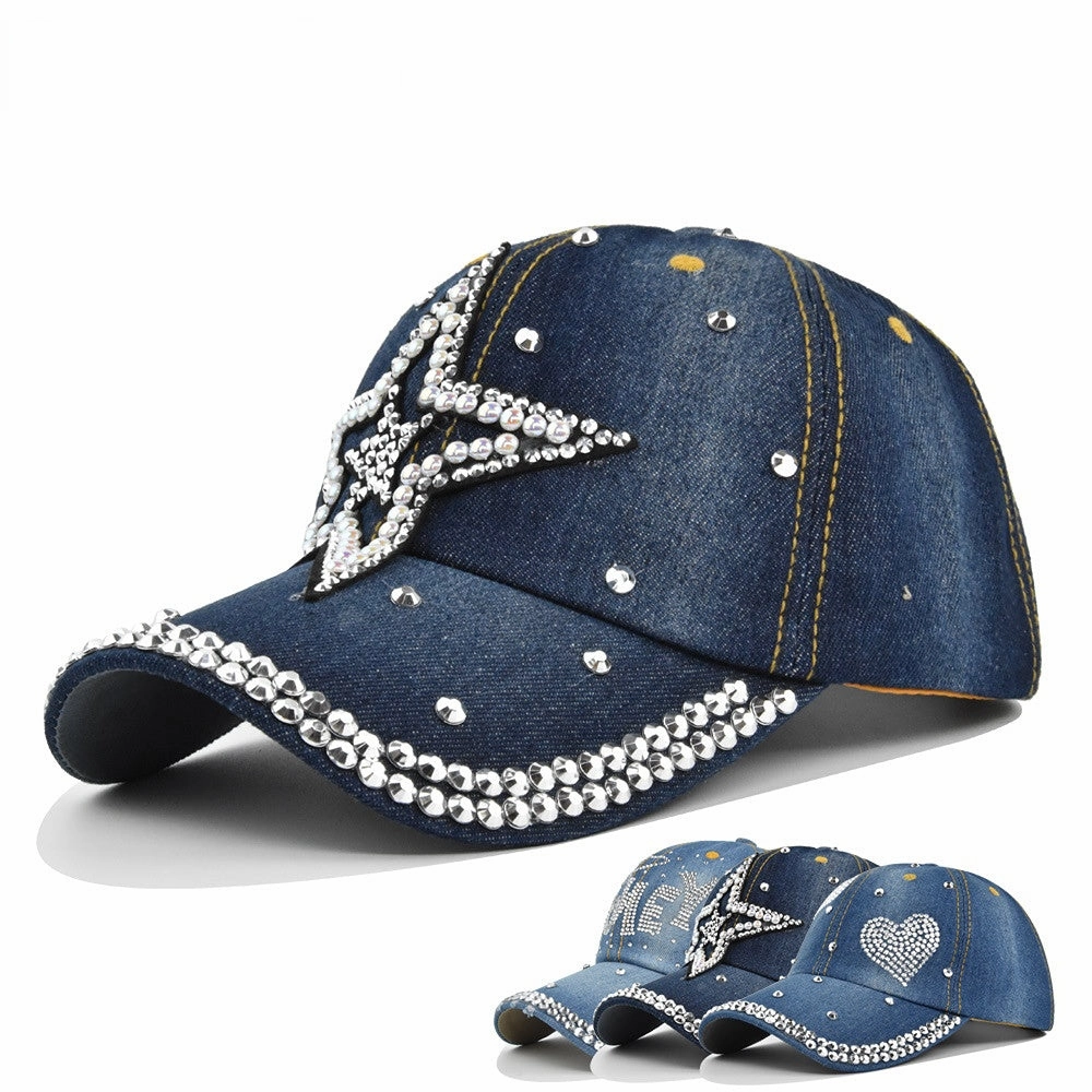 Wholesale Point Drill Heart Shape Pentagon Cotton Hat
