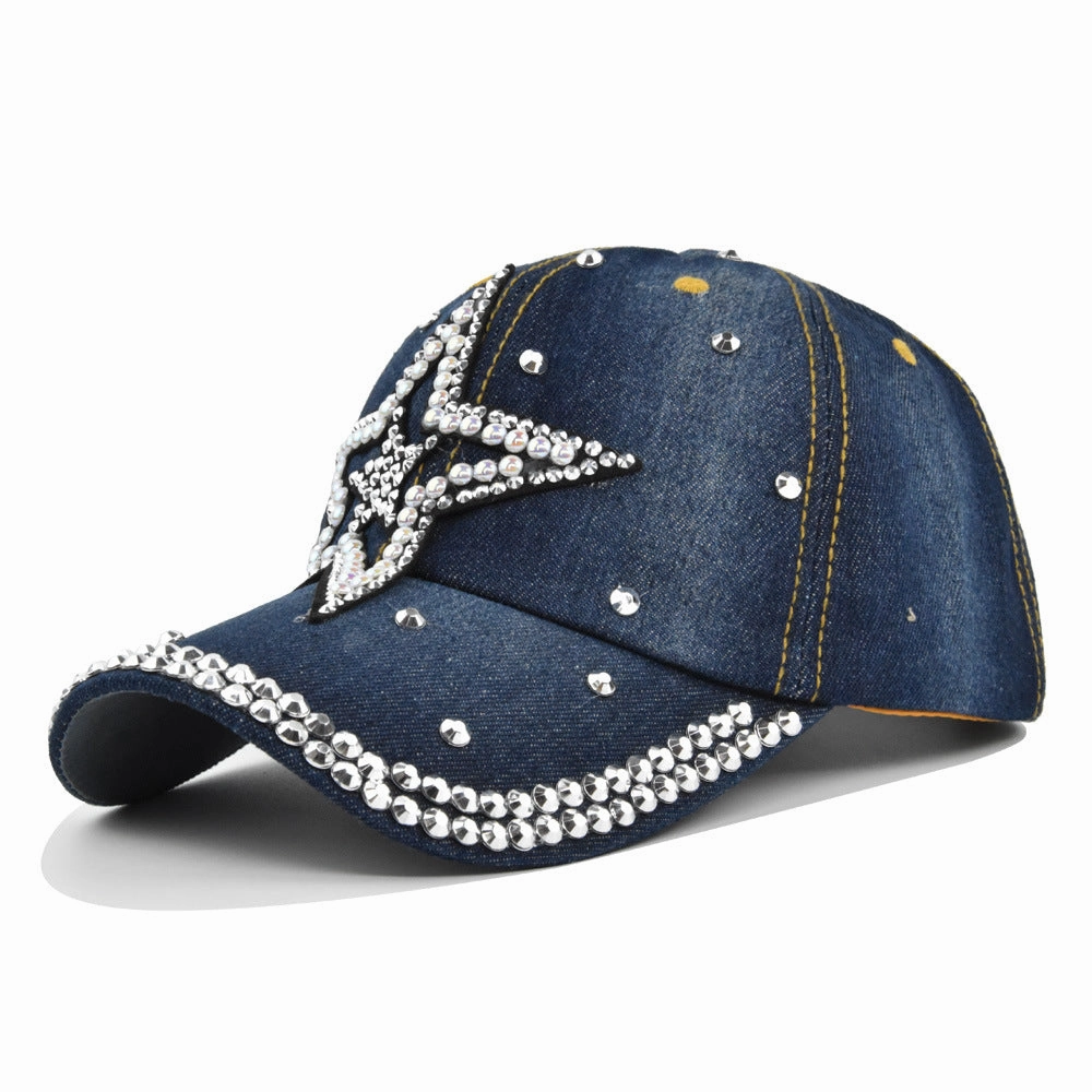 Wholesale Point Drill Heart Shape Pentagon Cotton Hat