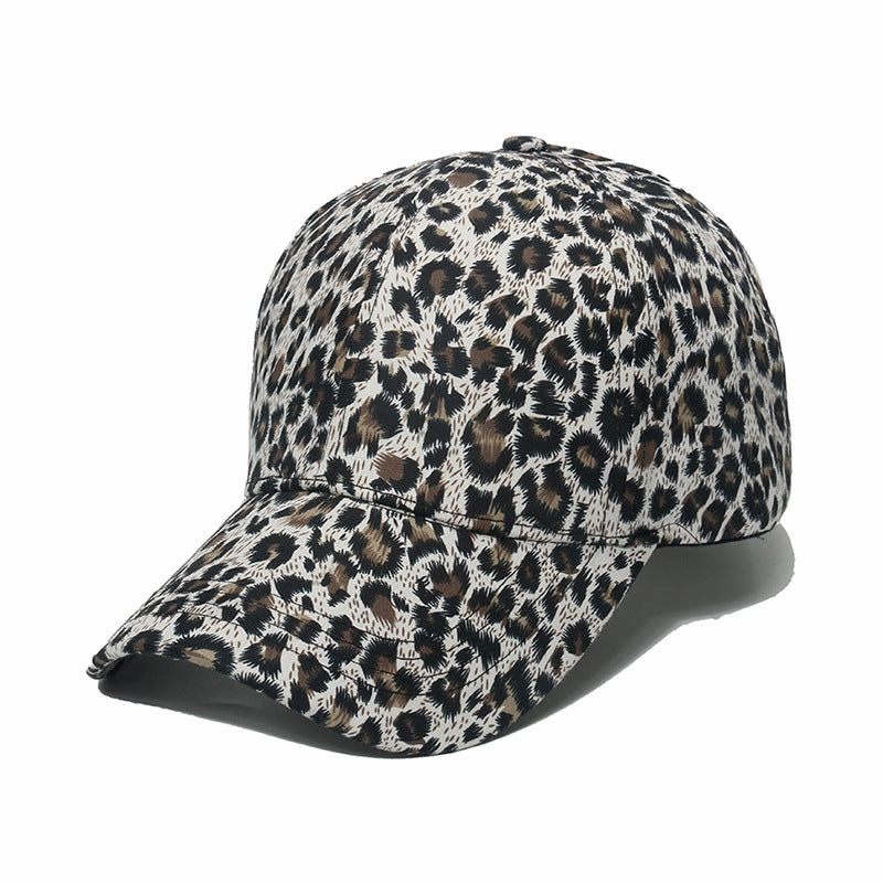 Wholesale Polyester All-Match Leopard Print Baseball Cap