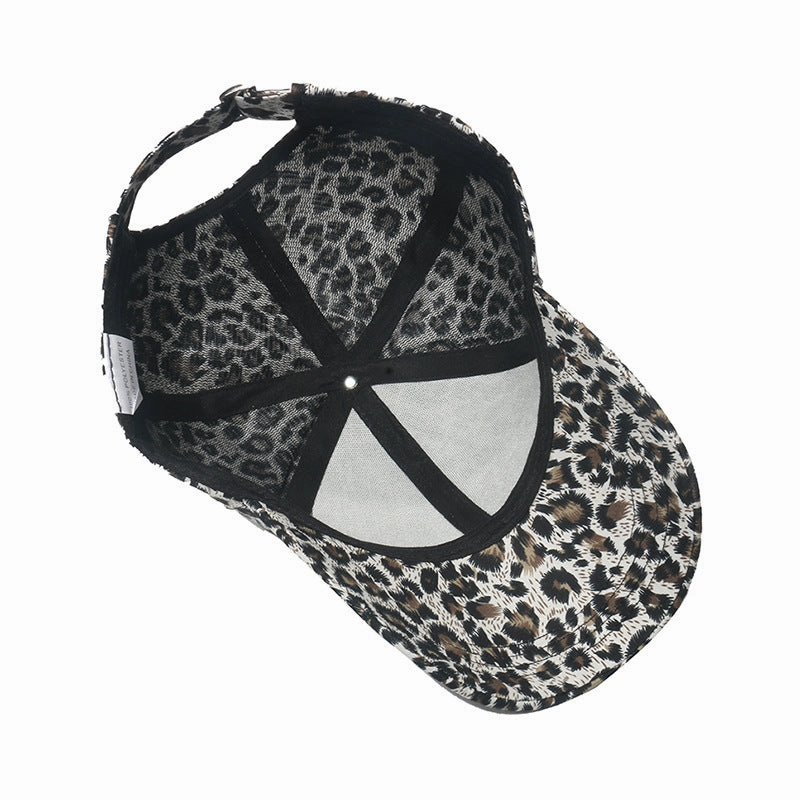 Wholesale Polyester All-Match Leopard Print Baseball Cap