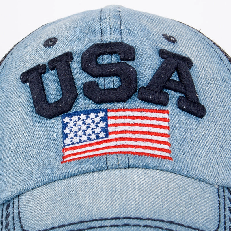 Wholesale Polyester American Flag Baseball Cap