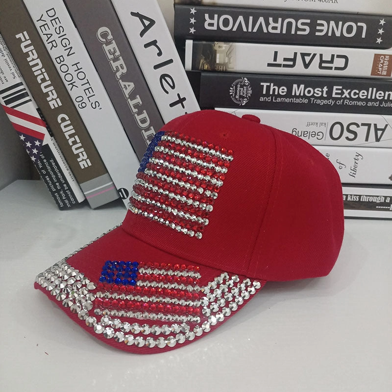 Wholesale Polyester American Flag Baseball Caps