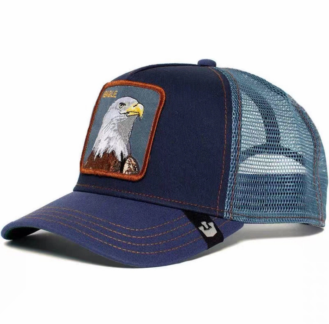 Wholesale Polyester Animal Cartoon Sun Protection Mesh Embroidered Baseball Caps