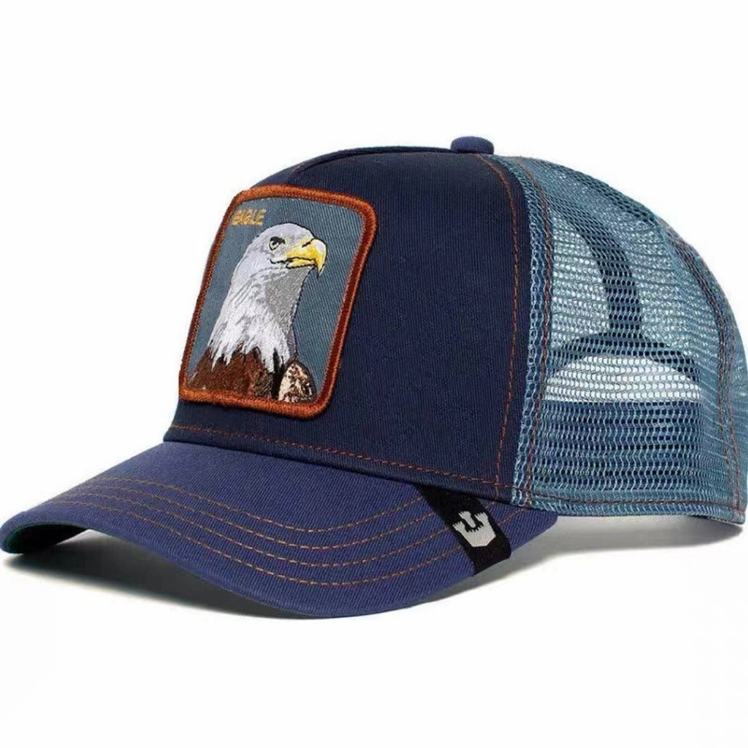 Wholesale Polyester Animal Cartoon Sun Protection Mesh Embroidered Baseball Caps