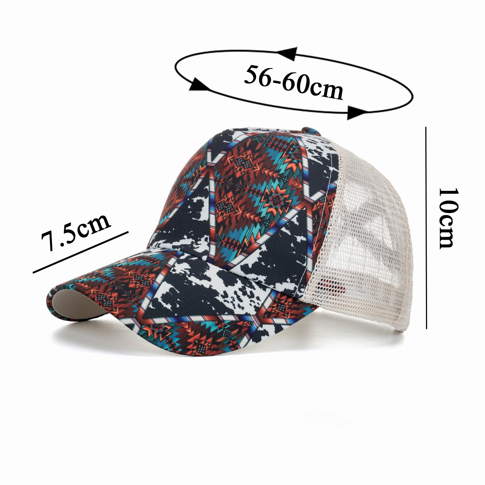 Wholesale Polyester Aztec Pattern Rhombus Stripe Baseball Cap