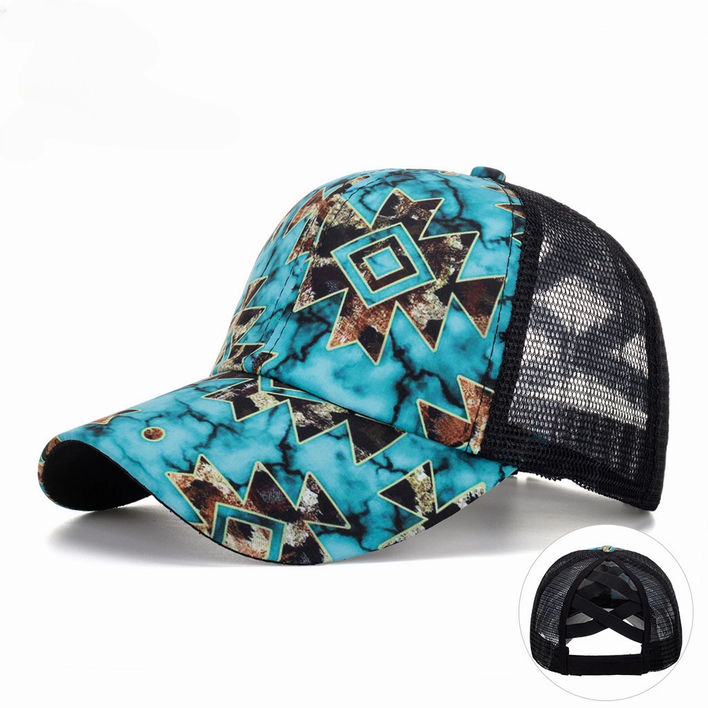 Wholesale Polyester Aztec Pattern Triangle Stripe Baseball Cap