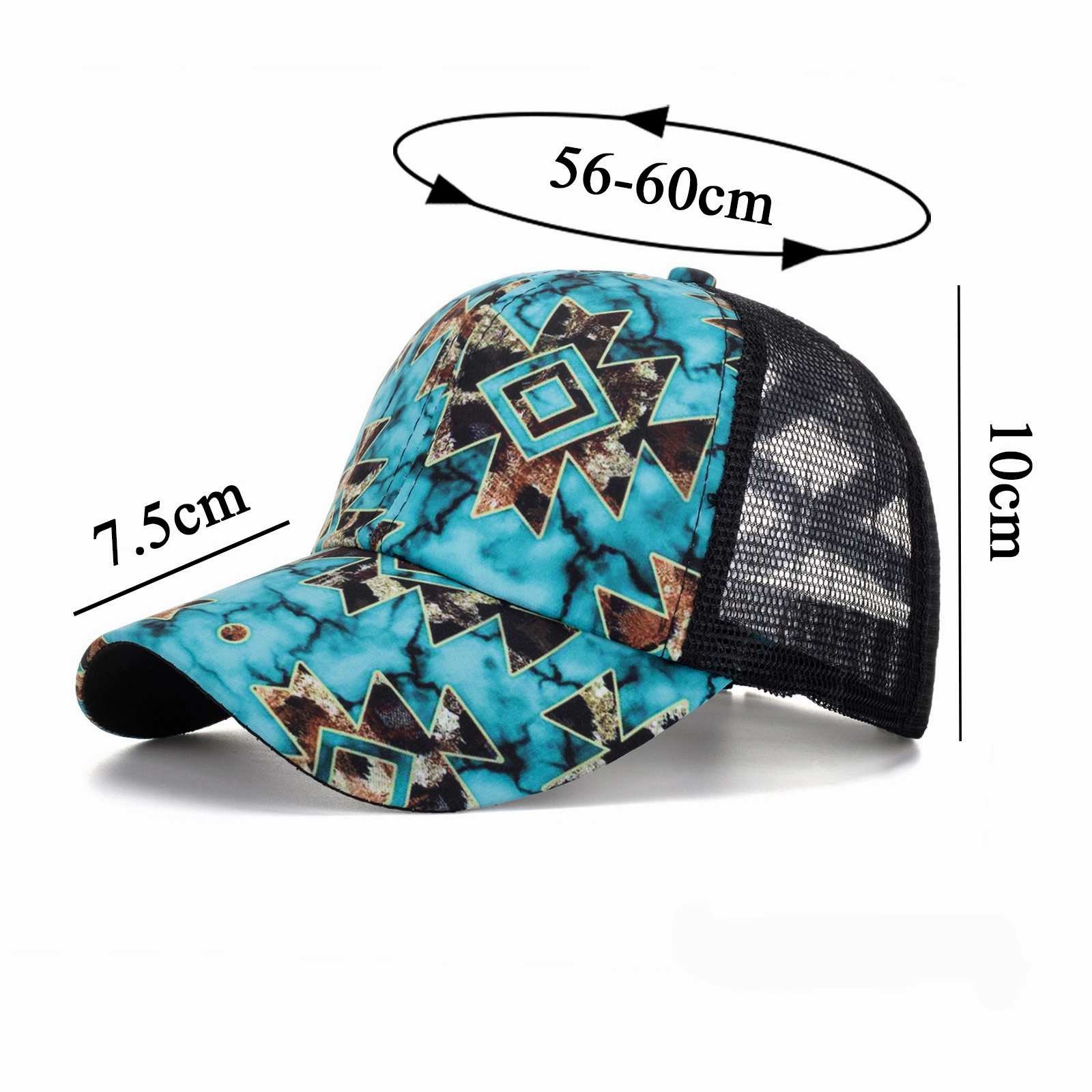Wholesale Polyester Aztec Pattern Triangle Stripe Baseball Cap