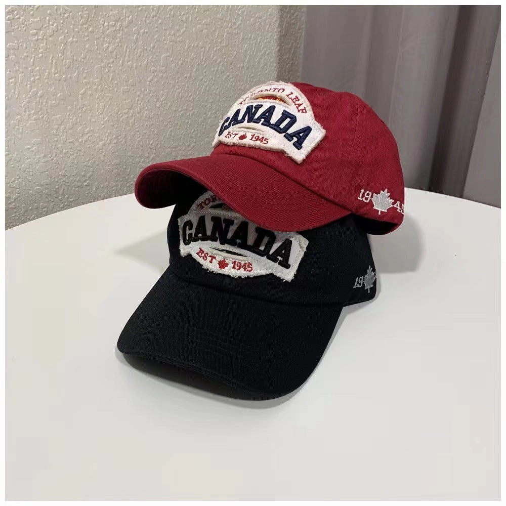 Wholesale Polyester Canada English Embroidery Patch Cap