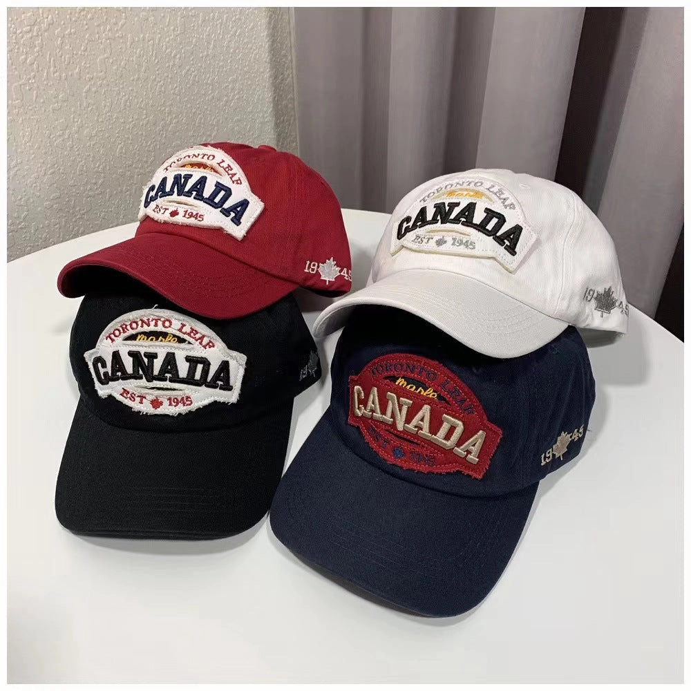Wholesale Polyester Canada English Embroidery Patch Cap