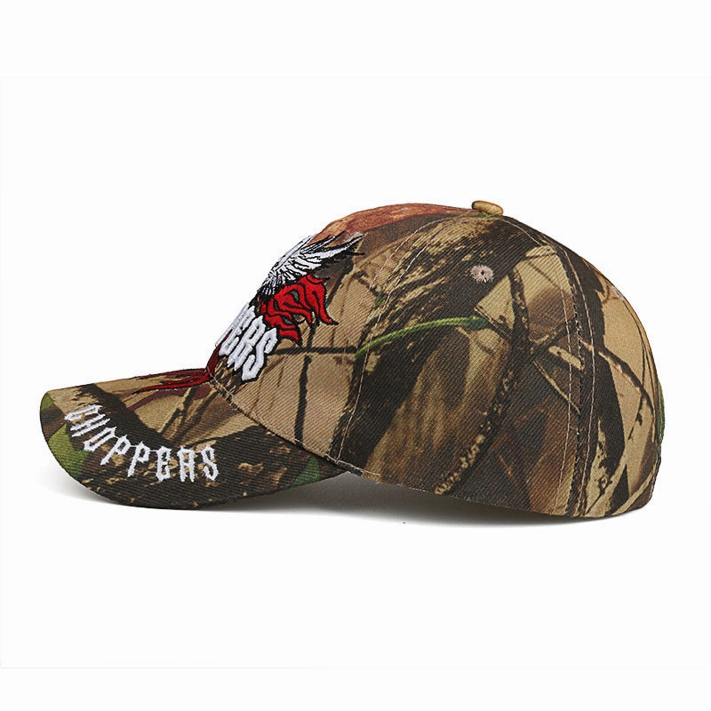 Wholesale Polyester Cotton Camouflage Skull Embroidered Baseball Cap