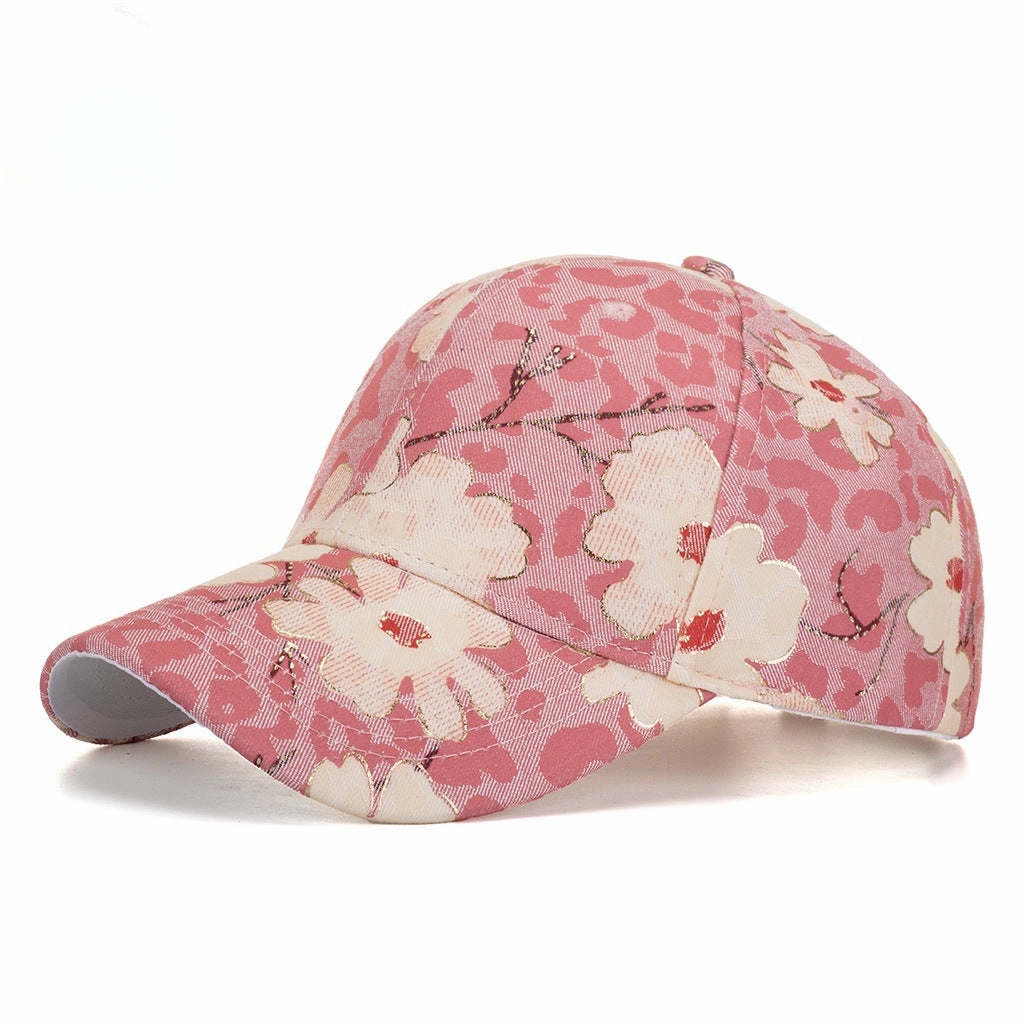 Wholesale Polyester Cotton Lace Flower Embroidery Gold Thread Baseball Cap