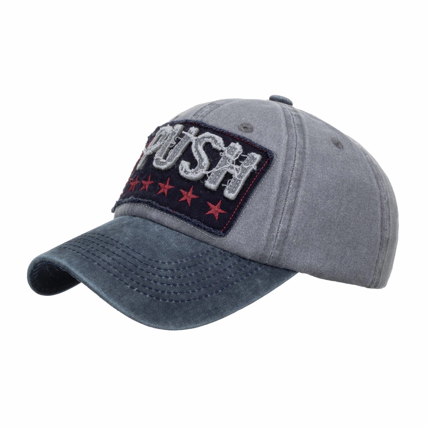 Wholesale Polyester Cotton PUSH Embroidery Baseball Cap
