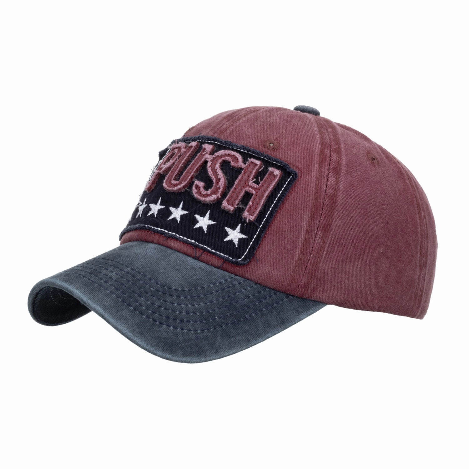 Wholesale Polyester Cotton PUSH Embroidery Baseball Cap