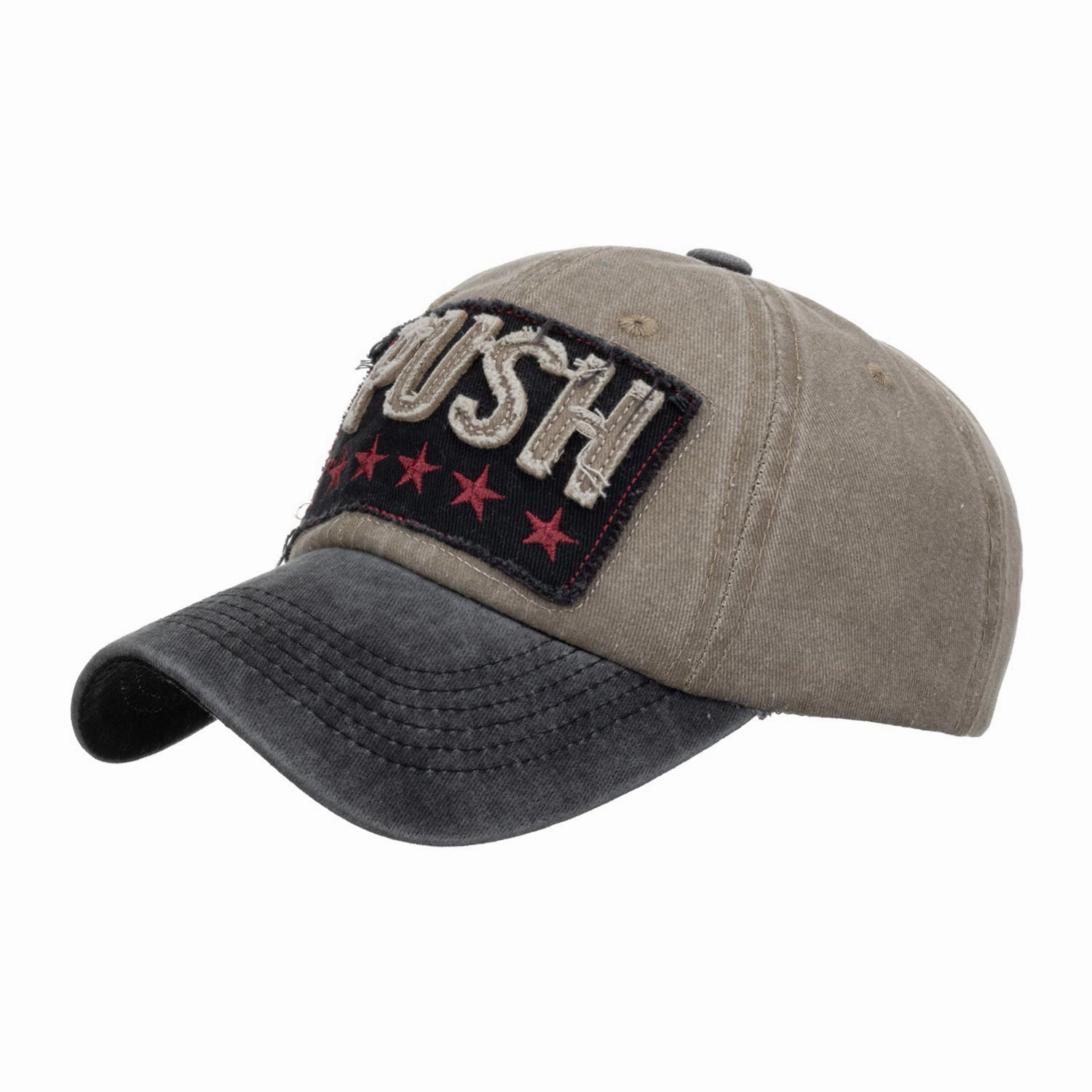 Wholesale Polyester Cotton PUSH Embroidery Baseball Cap