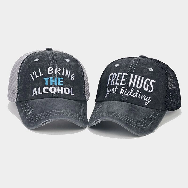Wholesale Polyester Embroidered Holes Breathable Mesh Baseball Cap
