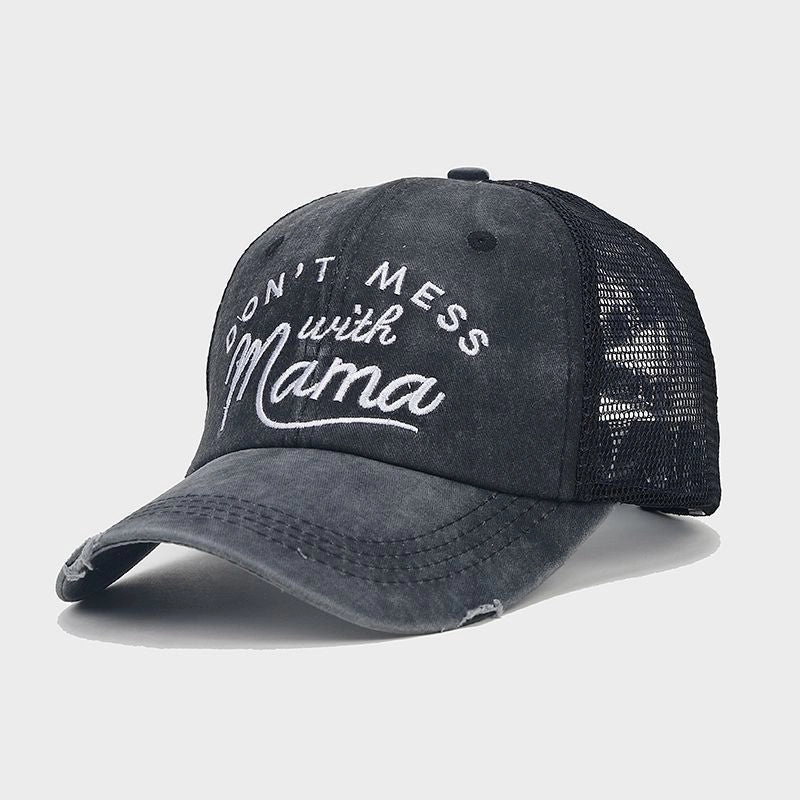 Wholesale Polyester Embroidered Holes Breathable Mesh Baseball Cap
