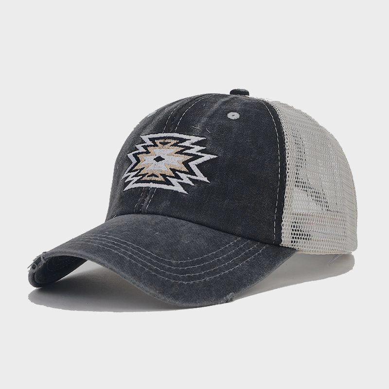 Wholesale Polyester Embroidered Holes Breathable Mesh Baseball Cap