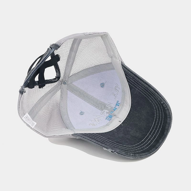 Wholesale Polyester Embroidered Holes Breathable Mesh Baseball Cap