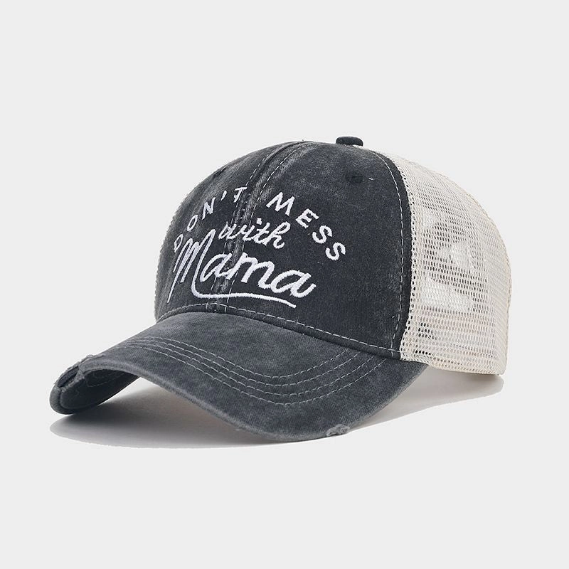Wholesale Polyester Embroidered Holes Breathable Mesh Baseball Cap