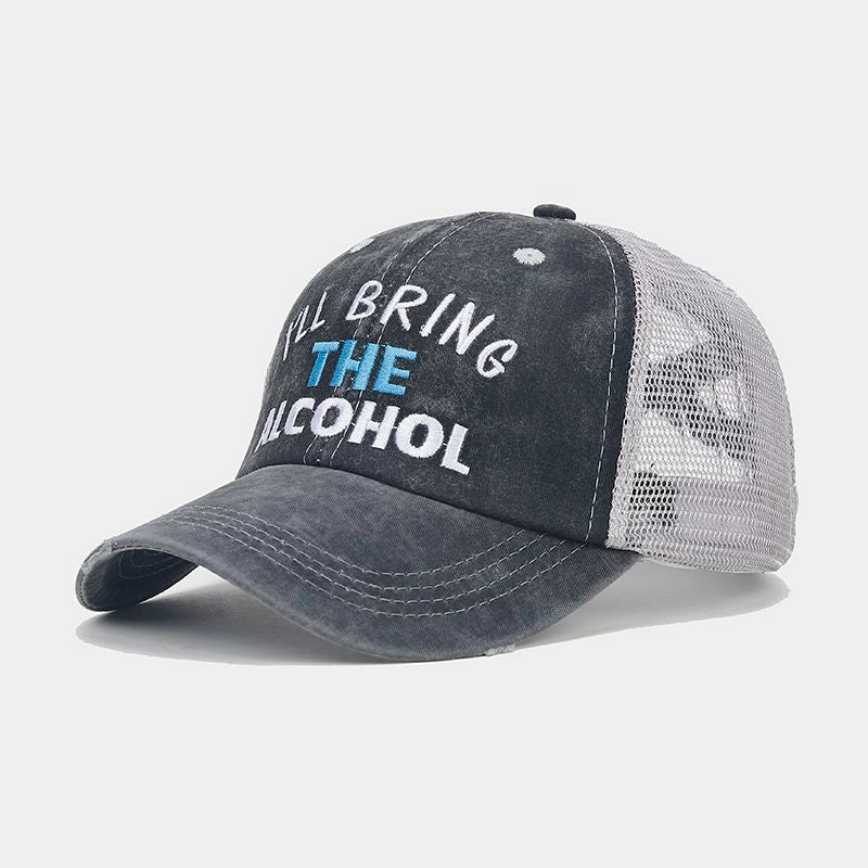 Wholesale Polyester Embroidered Holes Breathable Mesh Baseball Cap