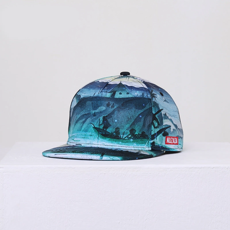 Wholesale Polyester Flat Brim Hip Hop Baseball Cap