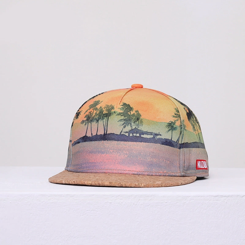 Wholesale Polyester Flat Brim Hip Hop Baseball Cap