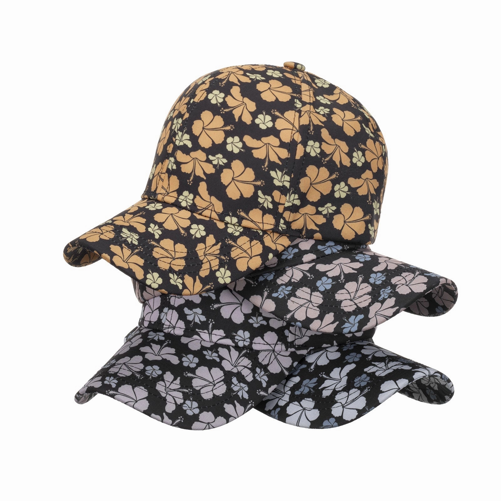 Wholesale Polyester Flower Baseball Cap