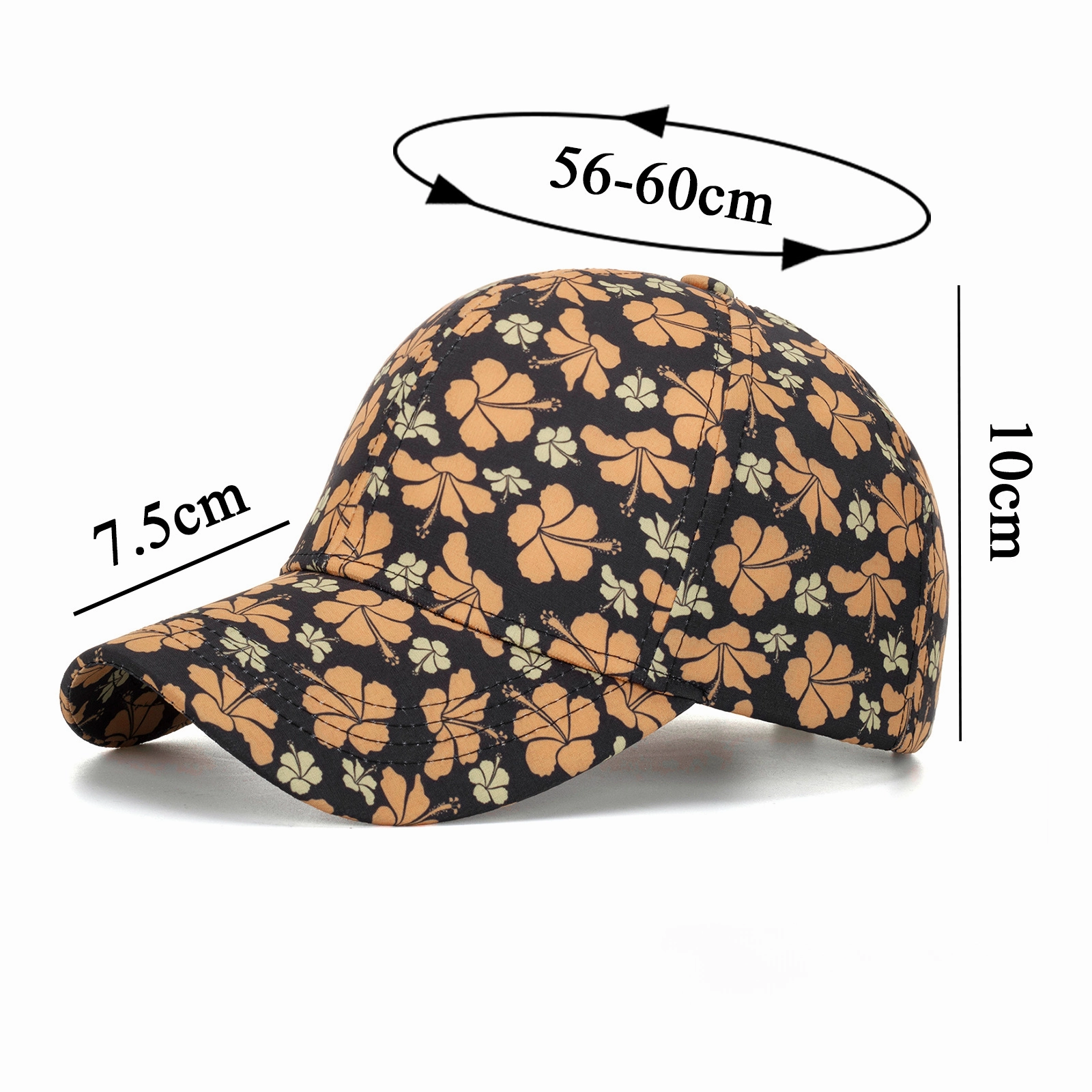 Wholesale Polyester Flower Baseball Cap