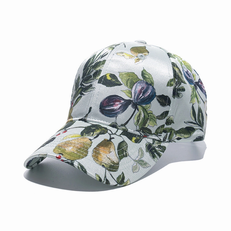 Wholesale Polyester Flower Print Baseball Cap