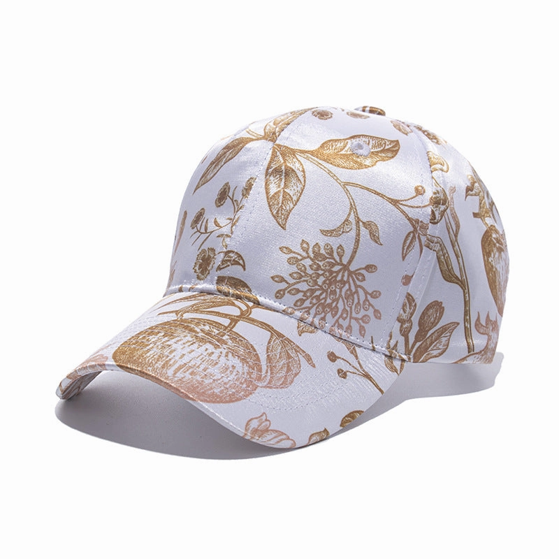 Wholesale Polyester Flower Print Baseball Cap