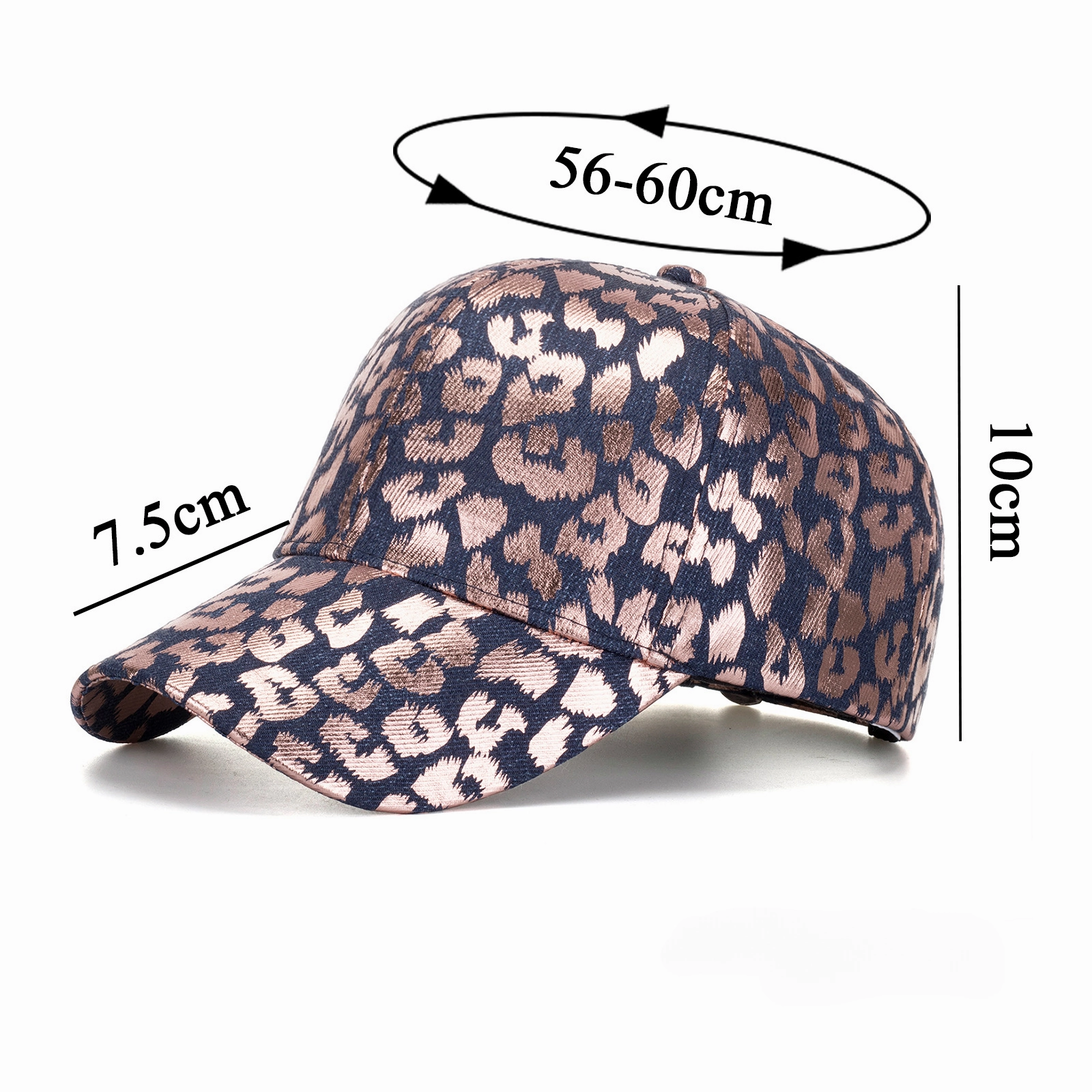 Wholesale Polyester Foil Stamping Leopard Print Baseball