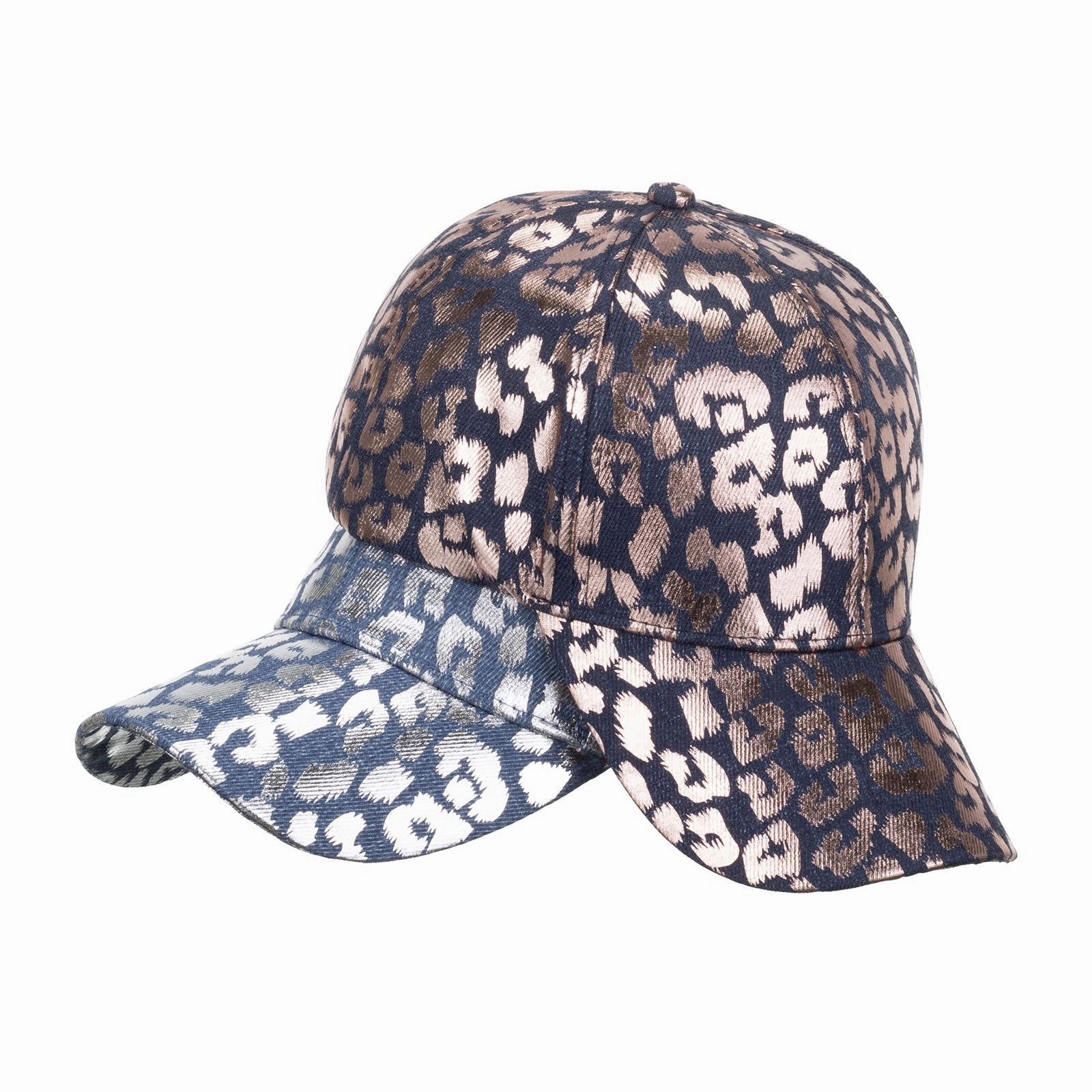Wholesale Polyester Foil Stamping Leopard Print Baseball