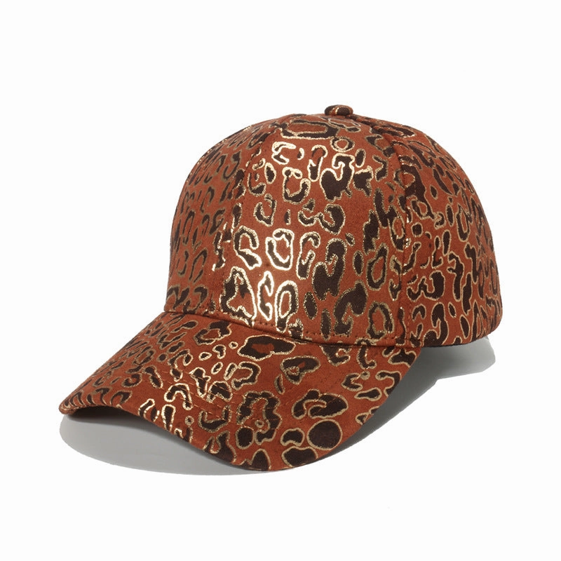 Wholesale Polyester Foil Stamping Leopard Print Baseball Cap