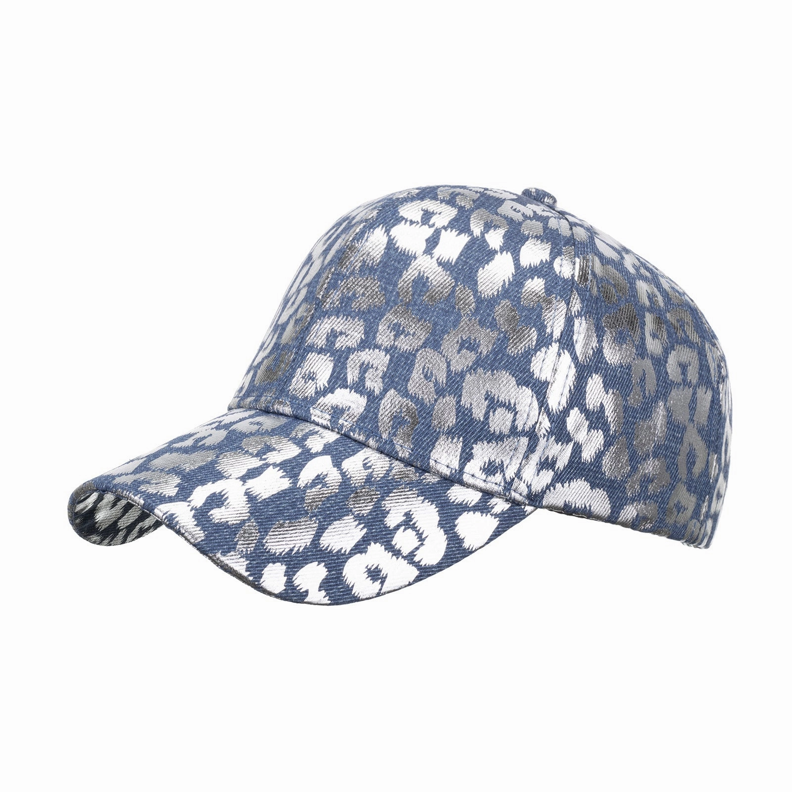 Wholesale Polyester Foil Stamping Leopard Print Baseball