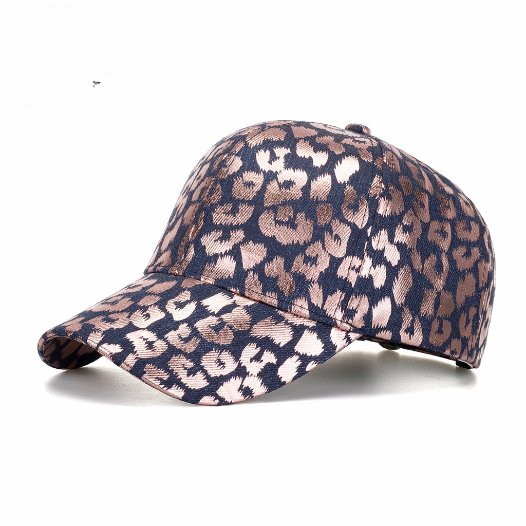 Wholesale Polyester Foil Stamping Leopard Print Baseball