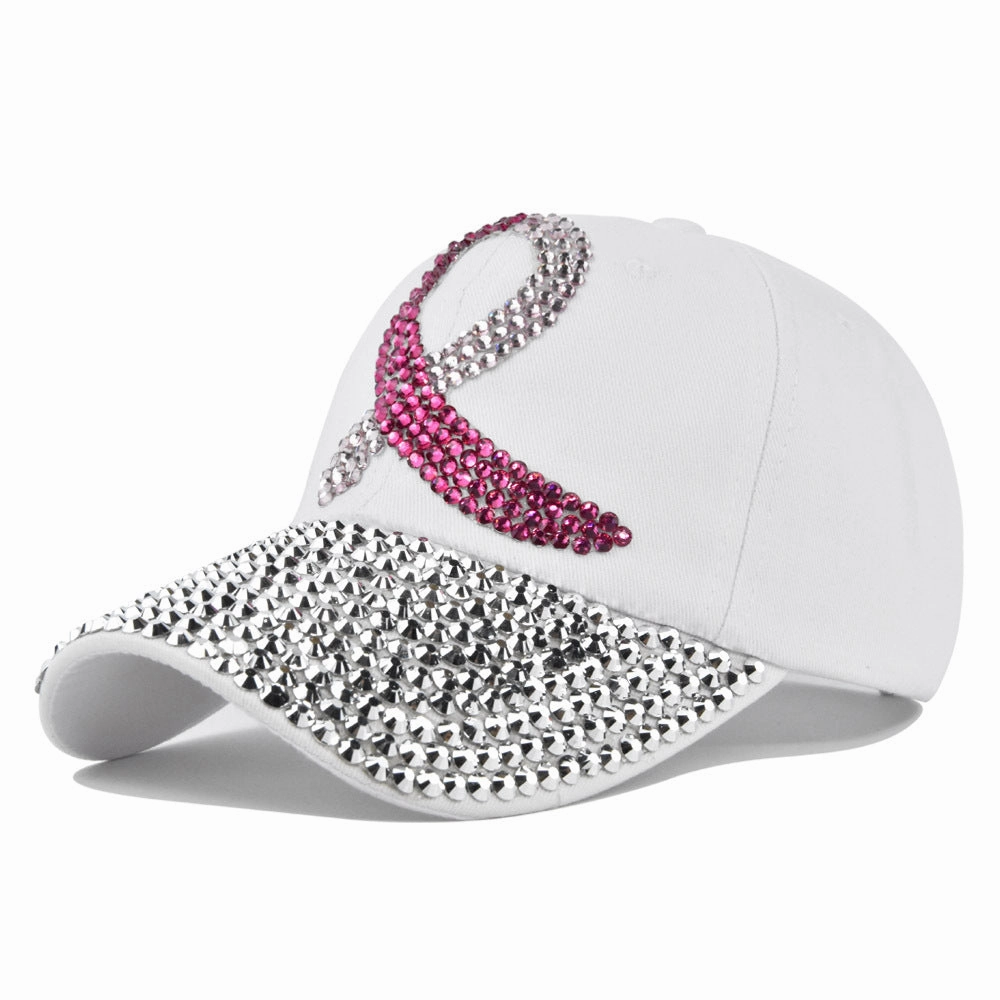 Wholesale Polyester Glitter Diamond Fan With Baseball Cap