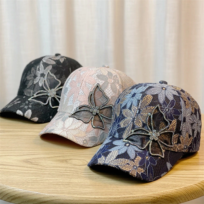 Wholesale Polyester Lace Thin Baseball Cap